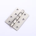 thumbnail image 3 of Bisagra de puerta de acero inoxidable plateada, 2 piezas Bisagras de puerta Bisagras plegables Bisagras de acero inoxidable Bisagra de 3 mm de espesor, para puertas interiores sólidas, 3 of 5