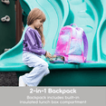 thumbnail image 2 of J World Unisex Packmate 2 in 1 Backpack With Built-in Lunch Bag, Black, 2 of 8