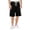 Black, variant on Adeawade Mens Summer Elastic Waist Cargo Pants Denim Shorts Loose Pocket Solid Color Slacks Trend Wear M Blue