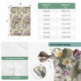 thumbnail image 6 of Dark Sage Green Botanical Balloon Curtains for Bedroom/Front Door/Bathroom, Spring Floral Summer Botanical Retro Tie Up Curtains 63 Inch Length Kitchen Curtains Shades for Windows 46"x63", 6 of 8