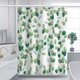 thumbnail image 4 of Rideau de douche Feuilles de plantes vertes imperméables Rideau 150X180CM JAMW Sencillez, 4 of 5