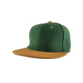 thumbnail image 1 of Top Headwear Flat Bill Adjustable Snapback Cap - Green/Rust, 1 of 2