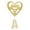 C, variant on BNNG 6-Inch Gold Glittered Christmas Tree Topper 3D Glitter Reindeer Star Heart Golden/Sliver Tree Topper for Christmas Tree Decorations Holiday Home Party Decor