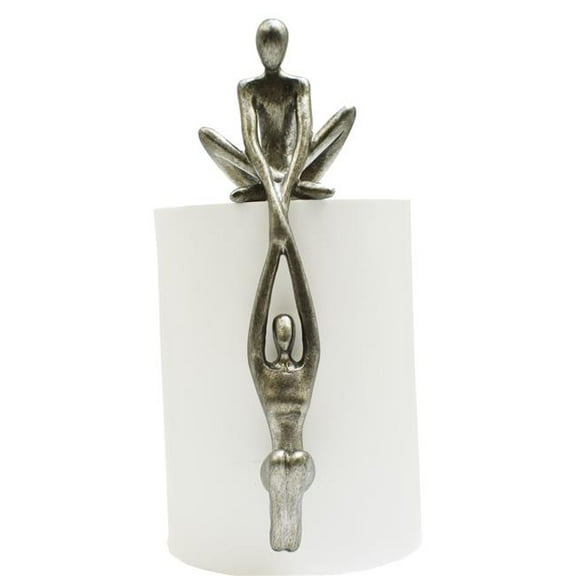 Adam & Friends Home Decor Man Lifting Woman Onto Ledge Sculpture | 1-Piece | Pewter