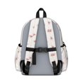 thumbnail image 3 of Pioneer Flower Floral Print Pattern Cute School Backpack with Padded Back and Adjustable Shoulder Straps 13.4"x11"x4.7", 3 of 5