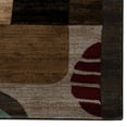 thumbnail image 2 of Linon Home Decor Milan Area Rug Collection, Brown and Turquoise, 8' x 10.3', 2 of 6