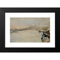 thumbnail image 2 of Giuseppe&nbsp;De Nittis 18x12 Black Modern Framed Museum Art Print Titled - The Regattas on the Seine, 2 of 5