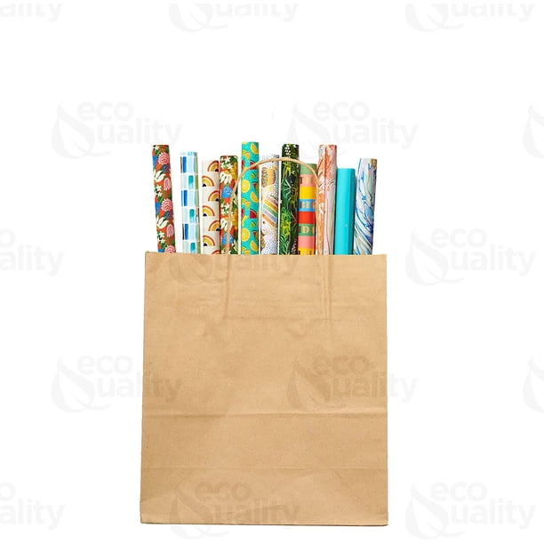 Paper Bag, Heavy-Duty, Brown Kraft, 12#, 7-1/16 X 4-1/2 X 13-3/4, 500-Bundle