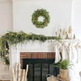 thumbnail image 4 of Spring Wreaths for Front Door, 22 Inch Large Outdoor Wreath , Winter Artificial Wreath for Indoor Window Wall Fireplace Holiday Decor, 4 of 5