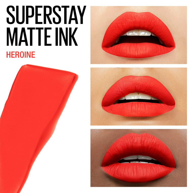 Maybelline Super Stay Matte Ink Liquid Lipstick Lip Makeup, Heroine