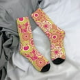 thumbnail image 5 of Vsdgher Yellow Flowers Crew Socks for Men & Women, Breathable Casual Athletic Ankle Socks, 5 of 6