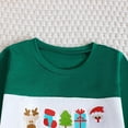 thumbnail image 6 of Gubotare Baby Girl Christmas Outfit Newborn Girls 2 Piece Outfits Long Sleeve Crew Neck Sweatshirt Topa and Pants Set 6 12 Months (Light Green,6-12 Months), 6 of 8