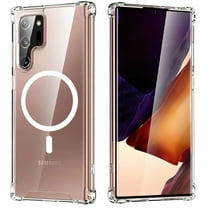 Magnetic Case for Samsung Galaxy S21 Ultra Case [Military-Grade Drop Protection] Shockproof [Anti Yellow] Case Compatible with MagSafe Transparent/Clear Hard Back Case Magnetic, Transparent