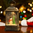 thumbnail image 6 of Outdoor Christmas Lights,Christmas Lights,Led Christmas Lights with Santa Claus, Snow Globe Lantern with Snowing Effect, Holiday Tabletop Decoration, Vintage Lantern for Home Decor, 6 of 7