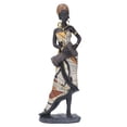 thumbnail image 3 of African Drum Statue, African Tribe Style Musician African Statues Artistic   For Table For Shelf For Office, 3 of 8