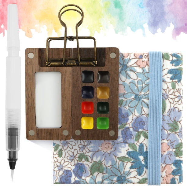 Artecho 168 couleurs dans une boîte portable, ensemble d'aquarelles de voyage avec papiers aquarelles et pinceaux, kit d'aquarelle pour fournitures artistiques Artecho 168 couleurs dans une boîte portable, ensemble d'aquarelles de voyage avec papiers aquarelles et pinceaux, kit d'aquarelle pour fournitures artistiques