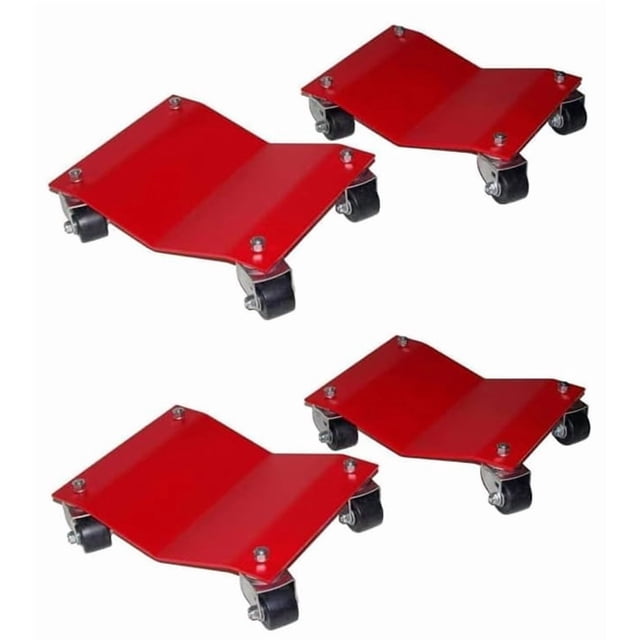 QinaQin Heavy Duty Car Wheel Dolly with Locking Casters, Multi-Purpose Vehicle Moving Cart for Cars, Trucks, RVs, Trailers and Motorcycles