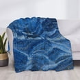 thumbnail image 3 of Uemuo Sparkling With Blue Printed Throw Blanket for Couch, Fluffy Fuzzy Blankets for Bed, Sofa, Cozy Flannel Faux Fur Blanket-, 3 of 6