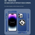 thumbnail image 4 of for iPhone 11 Pro Magnetic Case with Camera Lens Protector Kickstand [Compatible with MagSafe] Drop Protection Slim Fit Cover for Women Men Shockproof Logo View Phone Case,Blue, 4 of 12