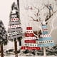 thumbnail image 5 of Advancent Árbol de Navidad colgante campana pared estrella decoración foto dibujos animados azúcar colgante adornos para fiesta boda Kits de decoración para fiestas Rojo, 5 of 6