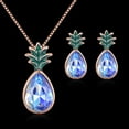 thumbnail image 4 of Xinyolin Pineapple Shape Rhinestone Pendant Earrings, Necklace Women Jewelry Set, 4 of 5