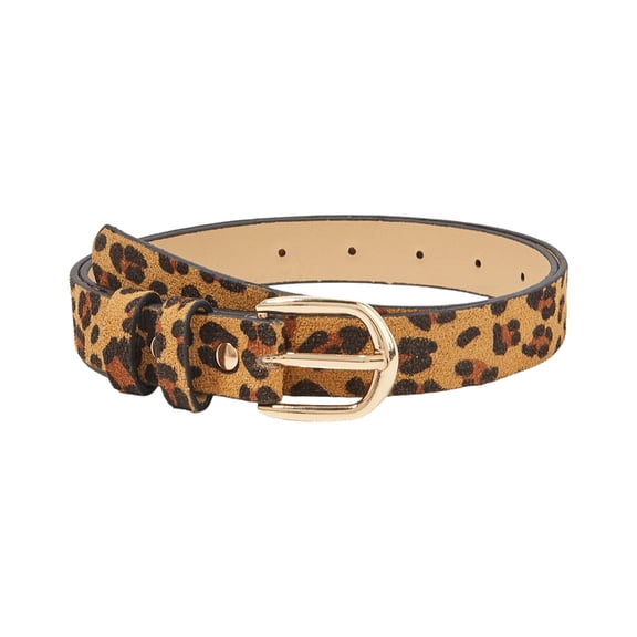 Modern Faux Leather Waistband Gold Detail Casual Wear Essential