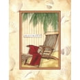 thumbnail image 2 of Andrea Laliberte 12x14 White Modern Wood Framed Wall Art Titled - Parasol Club II, 2 of 5