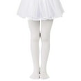 thumbnail image 4 of Ulitacool Girls Pants High Elastic Dance Leggings Ballerina Tights Solid Color Stretchable Underwear Pantyhose Stockings Adorable Pants White 4-5 Years, 4 of 5