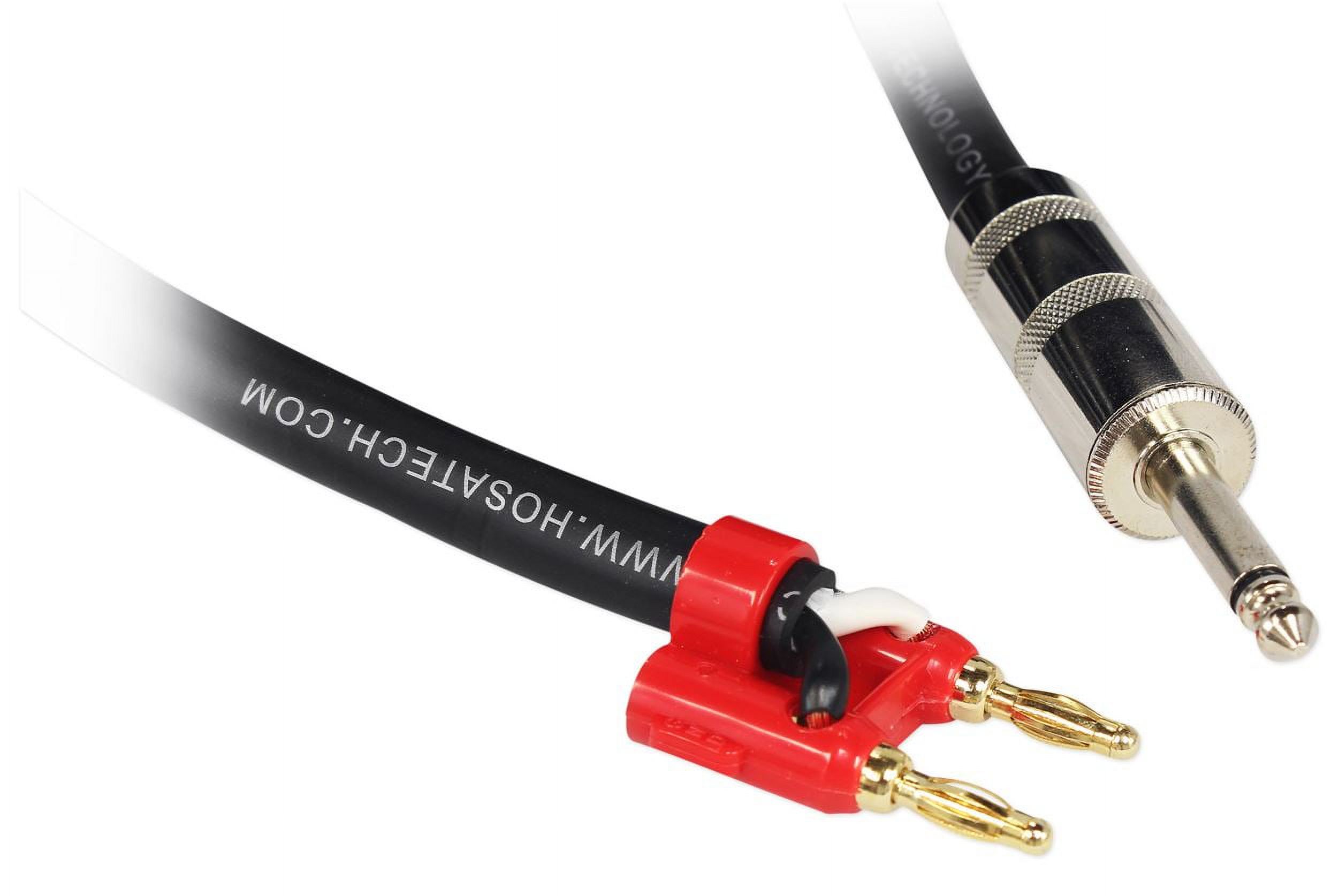Speaker Cable  Hosa 1/4-in TS to Dual Banana  100 ft - image 3 of 3