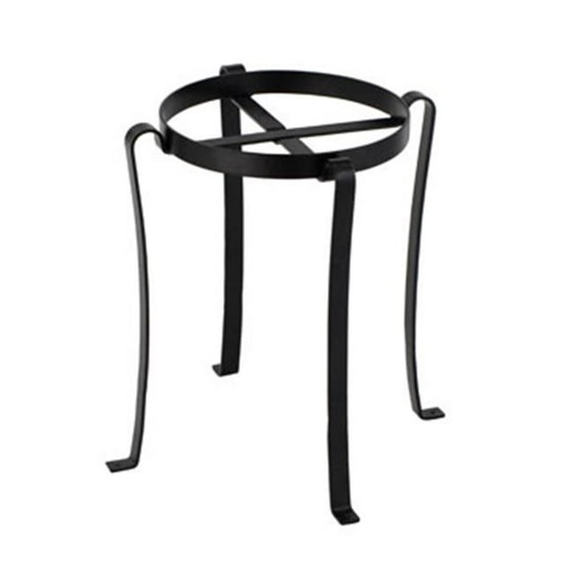 Support de Pot de Fleurs de Patio III - Revêtement en Poudre Noir