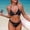 #626-Black, variant on Warop Bikini Set for Women, Sexy Print Halter Tie, Two-Piece Triangle Swimsuit with Padded Bra without Underwire, for Beach and Pool