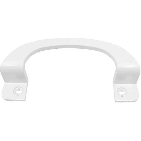 218mm Aluminum Alloy Sliding Door Handle Hole Center: 170mm Balcony Door Handle Warehouse Door Modern Metal Garden Door Handle (White)-Good