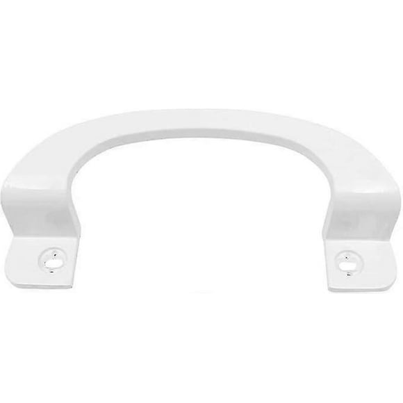 218mm Aluminum Alloy Sliding Door Handle Hole Center: 170mm Balcony Door Handle Warehouse Door Modern Metal Garden Door Handle (White)-Good