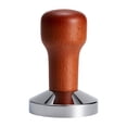 thumbnail image 4 of Prensa niveladora de café con mango de madera profesional para distribución de espresso color cafe 51mm, 4 of 9