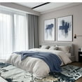 thumbnail image 3 of Wondo Modern Abstract Area Rugs 8x10, Large Washable Rugs for Living Room Soft Rugs for Bedroom, Black, 3 of 8