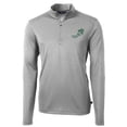 thumbnail image 2 of Men's Cutter & Buck Gray NDSU Bison Vintage Virtue Eco Pique DryTec Quarter-Zip Jacket, 2 of 3