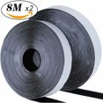 thumbnail image 2 of Cinta de velcro autoadhesiva extrafuerte de 8M, cinta adhesiva de doble cara con velcro Cinta de velcro adhesiva de 20 mm de ancho y cinta de gancho (negro), 2 of 5