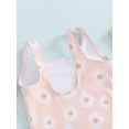 thumbnail image 6 of FEORJGP Kids Girl Swimwear Baby 6M 12M 18M 2T 3T 4T Toddler Sleeveless Monokini Swimsuits Floral Print Ruffle One-piece Rompers for Cute Sweet Summer Bathing Suits Beachwear for Vacation, 6 of 8