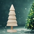 thumbnail image 6 of Wooden Christmas Tree Decorations Christmas Ornaments Home Desktop Christmas At-mospheres Decoration Props Log Christmas Crafts, 6 of 8