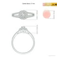 thumbnail image 5 of ANGARA Natural Diamond Ring with Accented Split Shank in 14K White Gold for Women (Size-3.7mm| Color-H| Clarity-SI2) | April Birthstone, Anniversary, Jewelry Gift for Women | Natural Diamond Ring, 5 of 10
