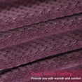 thumbnail image 6 of PiccoCasa Soft Waffle Flannel Fleece Blanket Queen Size,Microfiber Mesh Blanket ,78"x90",Purple, 6 of 7