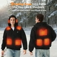 thumbnail image 2 of Dr.Prepare Heated Hoodie Unisex with 16000mAh Power Bank（Black), 2 of 8