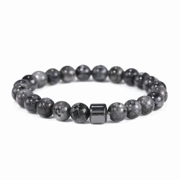 Magnetic Bracelet for Men - Natural Stones Handmade Bracelet with 800 Gauss Magnets, Lightweight & Stylish, Unisex Jewellery Gift