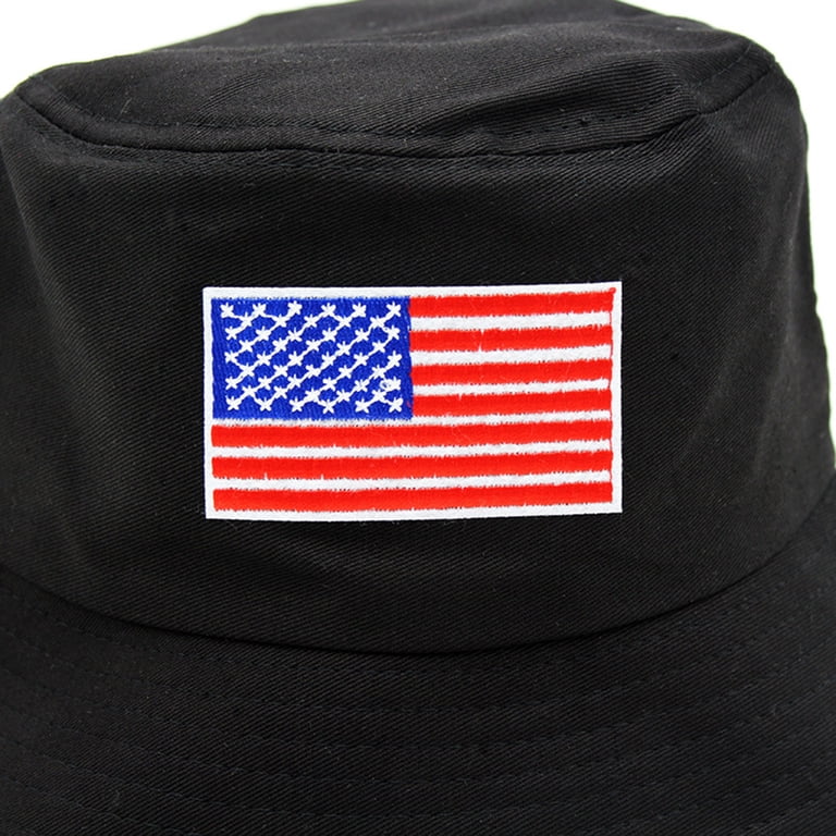 Outfmvch American Flag Bucket Hat Red White and Blue Hat  display picture 3