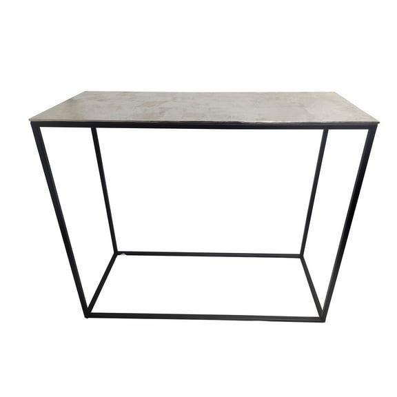 Noble House Orbit Metal Console Table - Silver