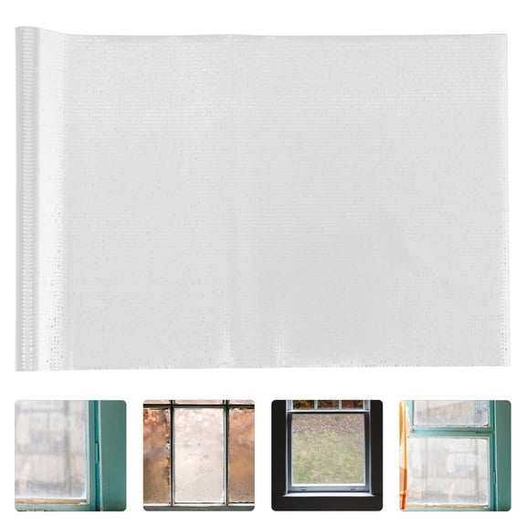 OUNONA Frosted One Way Window Privacy Film 200x45cm Static Cling Window Cover for Home and Office Use