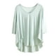 thumbnail image 2 of Blusa de pijama de manga larga para mujer, cuello en V, mangas 3/4, suelta, color liso, para estar en casa, blusa de pijama, blusa modal para mujer, 2 of 6