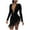 Black, variant on LYXSSBYX Womens Dresses Clearance under 10.00 Womens Holiday V Neck Print Dress Ladies Long Sleeves Party Beach Dress