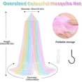 thumbnail image 2 of Bed Mosquito Net, Girls Bed Canopy, Rainbow Mosquito Net for Single Bed Double Bed, Crib Canopy, 2 of 5