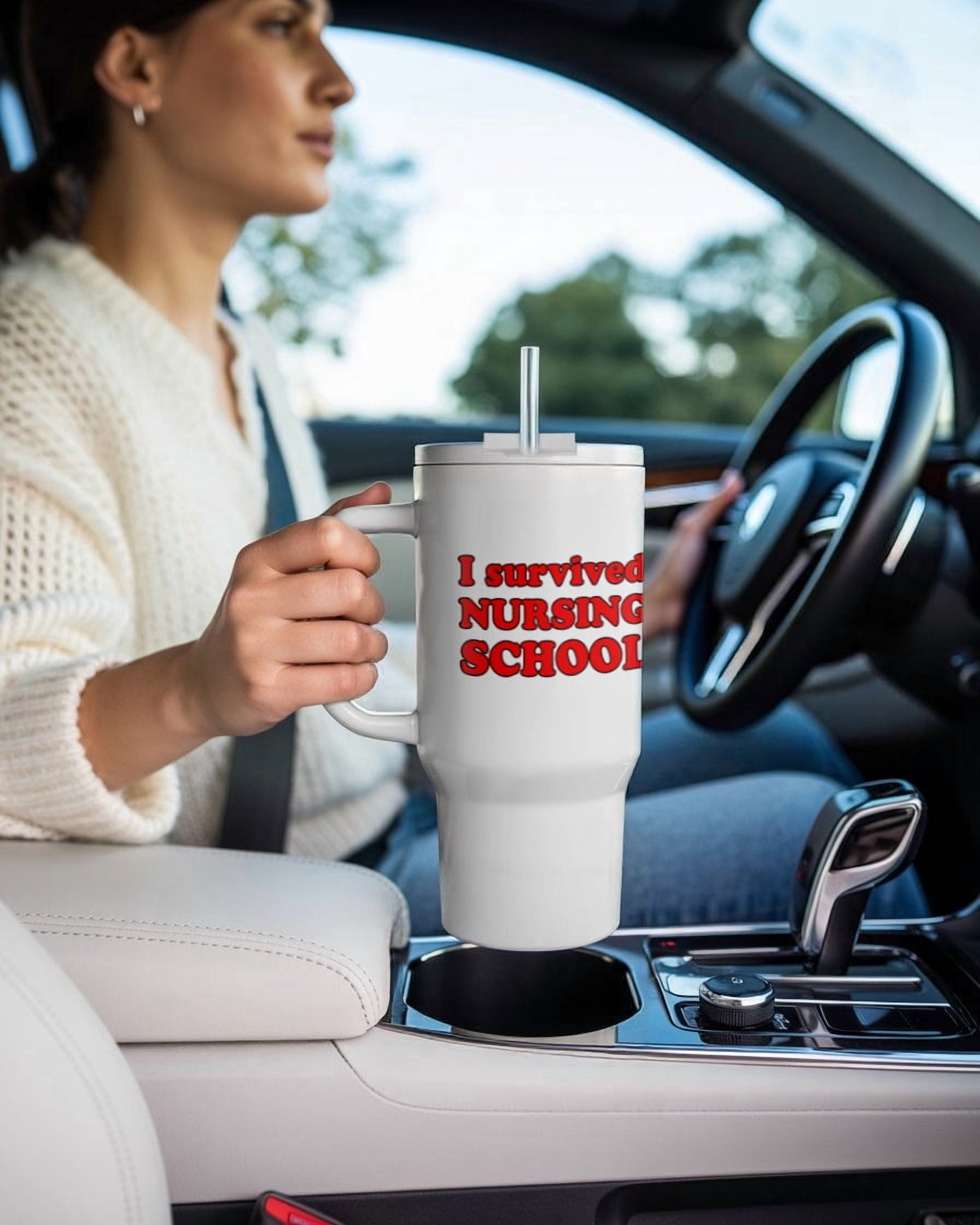 I Survived Nursing School Red, 30oz Tumbler